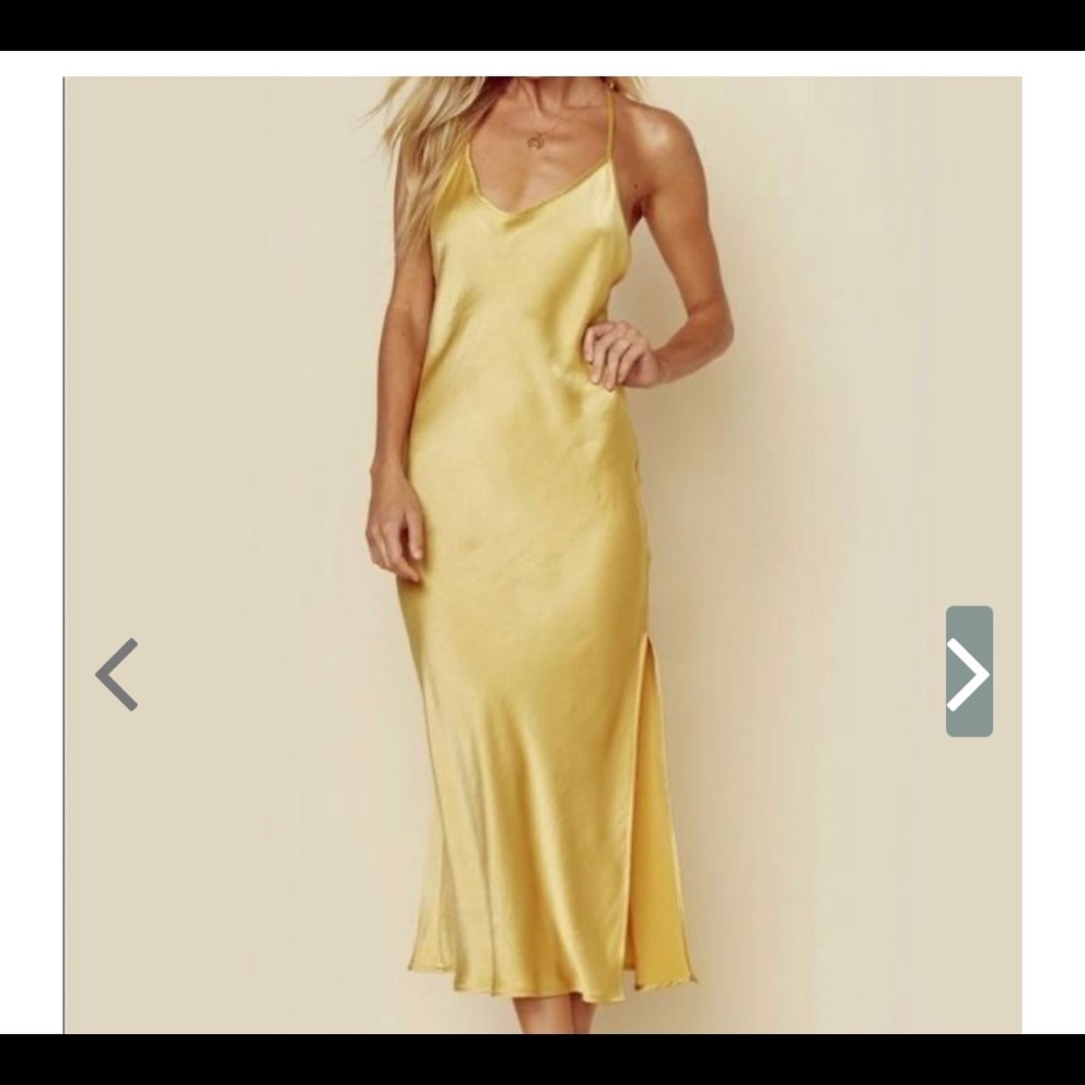 Planet Blu slip midi dress